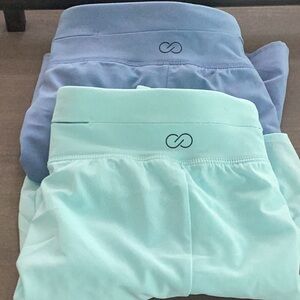 Infinity Women's Athletic Shorts - Blue and Mint